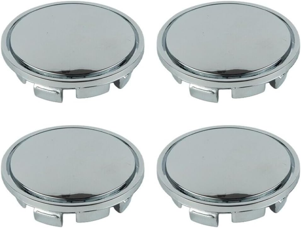 RONTCOS Chrome 4Pcs 56Mm Car Wheel Center Caps Hub Tyre Rim Hub Cap Cover ABS Universal image number 5