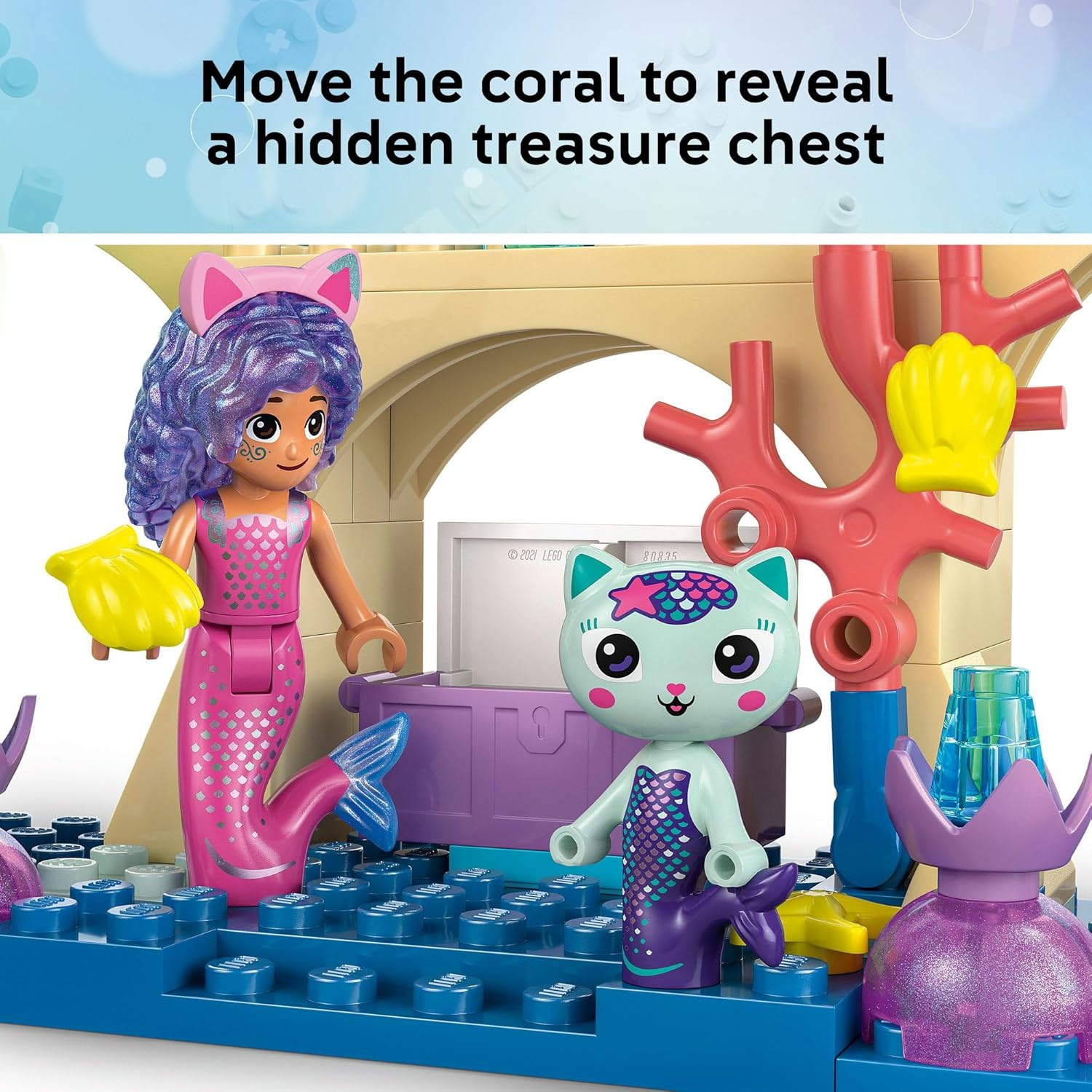 LEGO&reg; Gabby&rsquo;S Dollhouse Mermaid Gabby&rsquo;S Aquarium Adventure 11204 Sea Creature Toy with Ocean Life and Animals, Small Toy for Kids, Imaginative Building Playset for Girls and Boys Aged 4 and Over