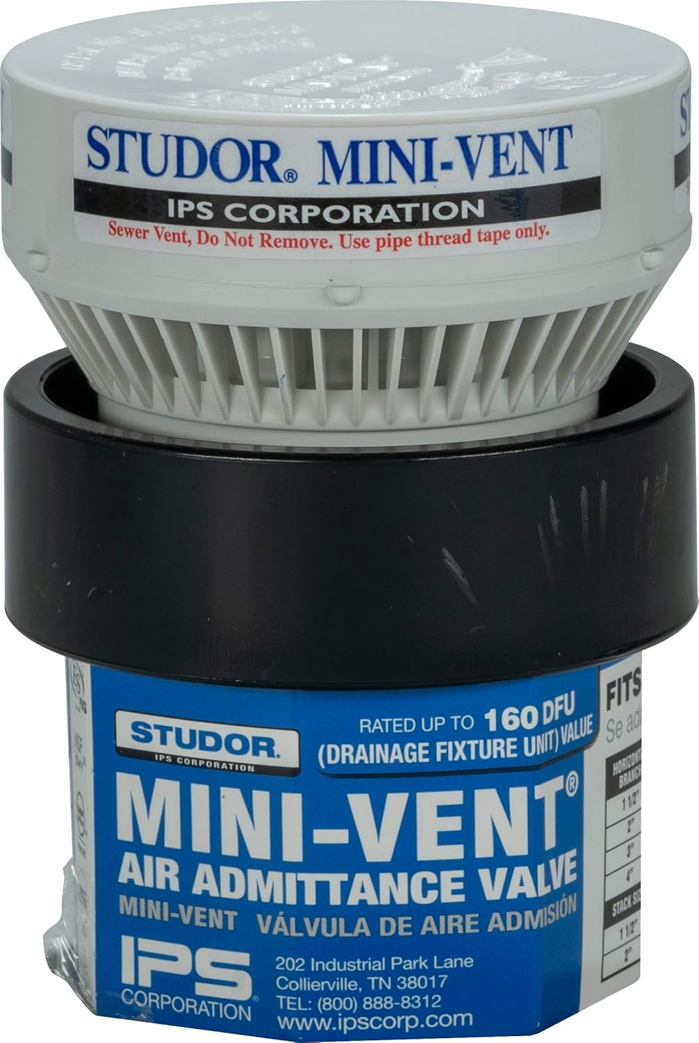 WELD-ON Studor 20340 Mini-Vent Valve with ABS Adapter, 1 1/2-Inch or 2-Inch Connection image number 2