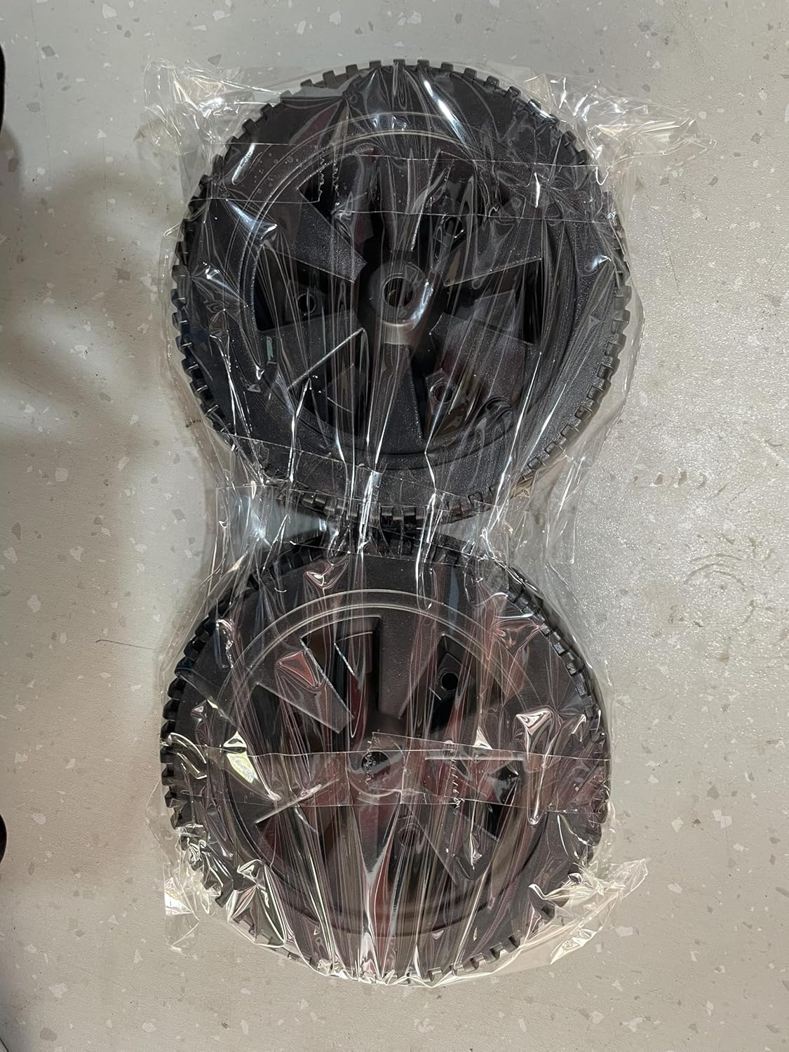 Naisfei Pack of 2 Grill Wheels Replacement Parts, 7 Inch Gas Grills Wheels Grill Wheels Replacement Parts Plastic Wheel Grill Replacement Parts BBQ Wheel Kit Grill Wheels Parts with Wheel Cover