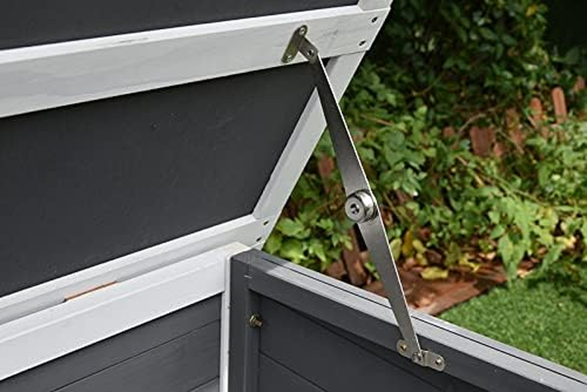 Wooden Pet Dog Kennel Timber House Cabin Wood Log Box Home image number 4