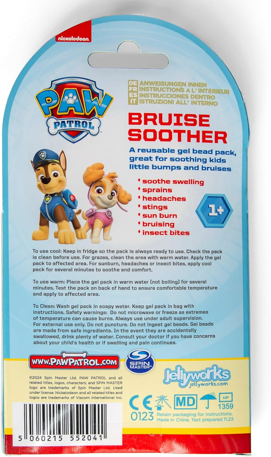 Paw Patrol Bruise Soother Gel Pack Soothes Little Bumps and Bruises. Re-Usable.