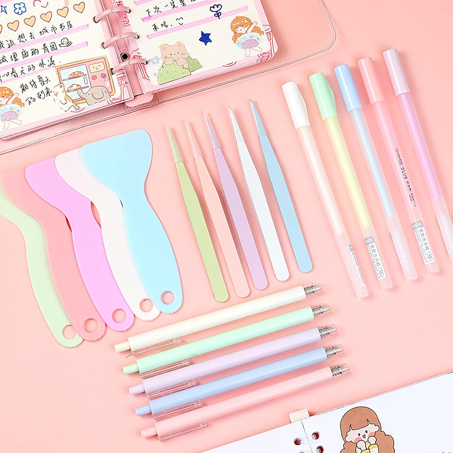 Doraking Scrapbooking Tools with Glue Tweezer Shovel Cutter Pen for Crafting, Scrapbooking, Card Making, Paper Crafts image number 1