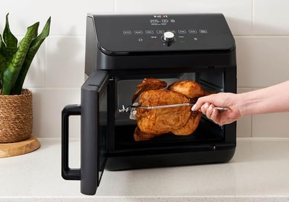 Instant Digital Large Air Fryer Oven with XXL Capacity and Easy to Use 9 Smart Programmes - Air Fry, Roast, Rotisserie, Grill, Bake, Toast, Reheat, Dehydrate & Proof, Black, 13L image number 2