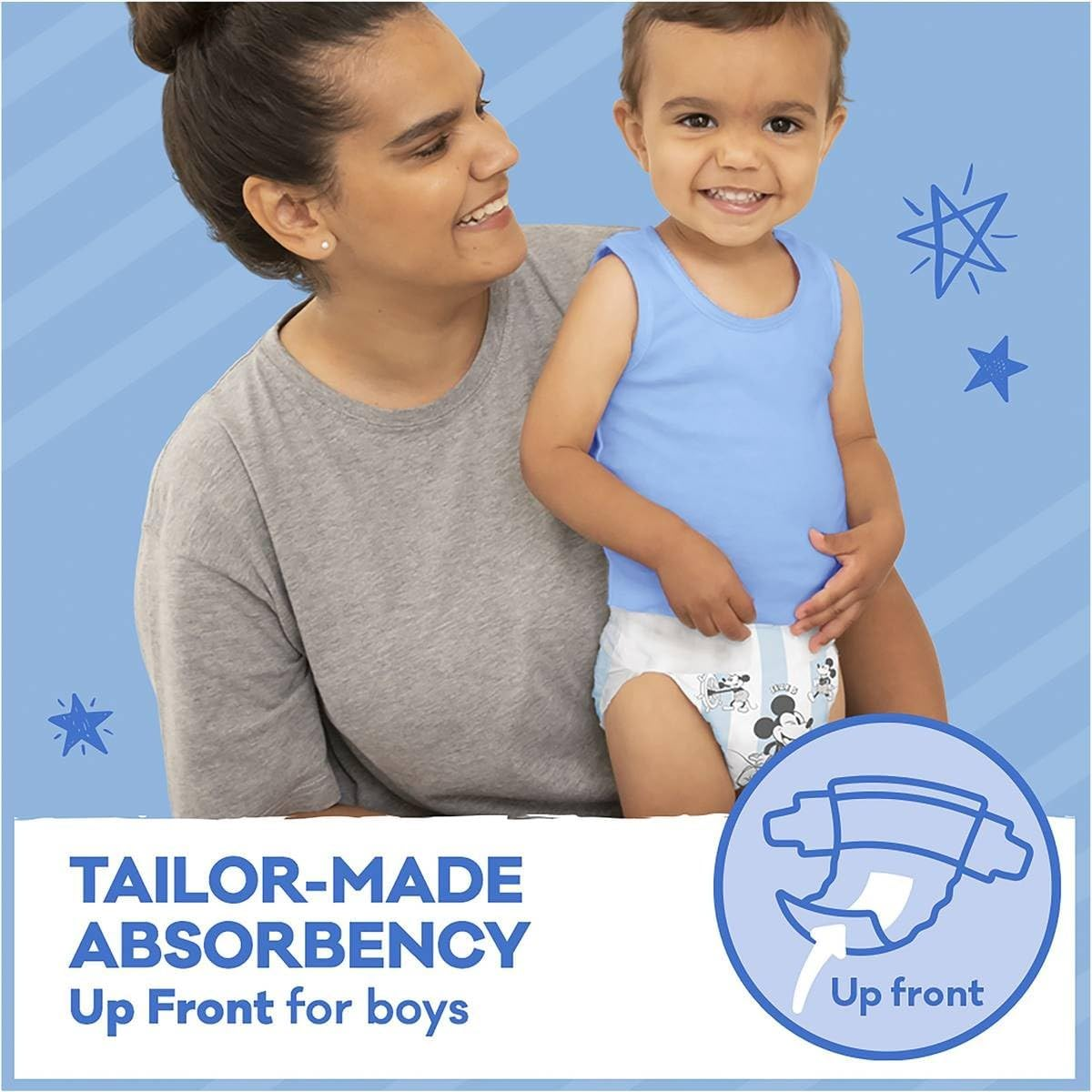 Huggies Ultra Dry Walker Disposable Boys Nappy Pant Pad 64-Pieces Pack, Size 5 image number 4