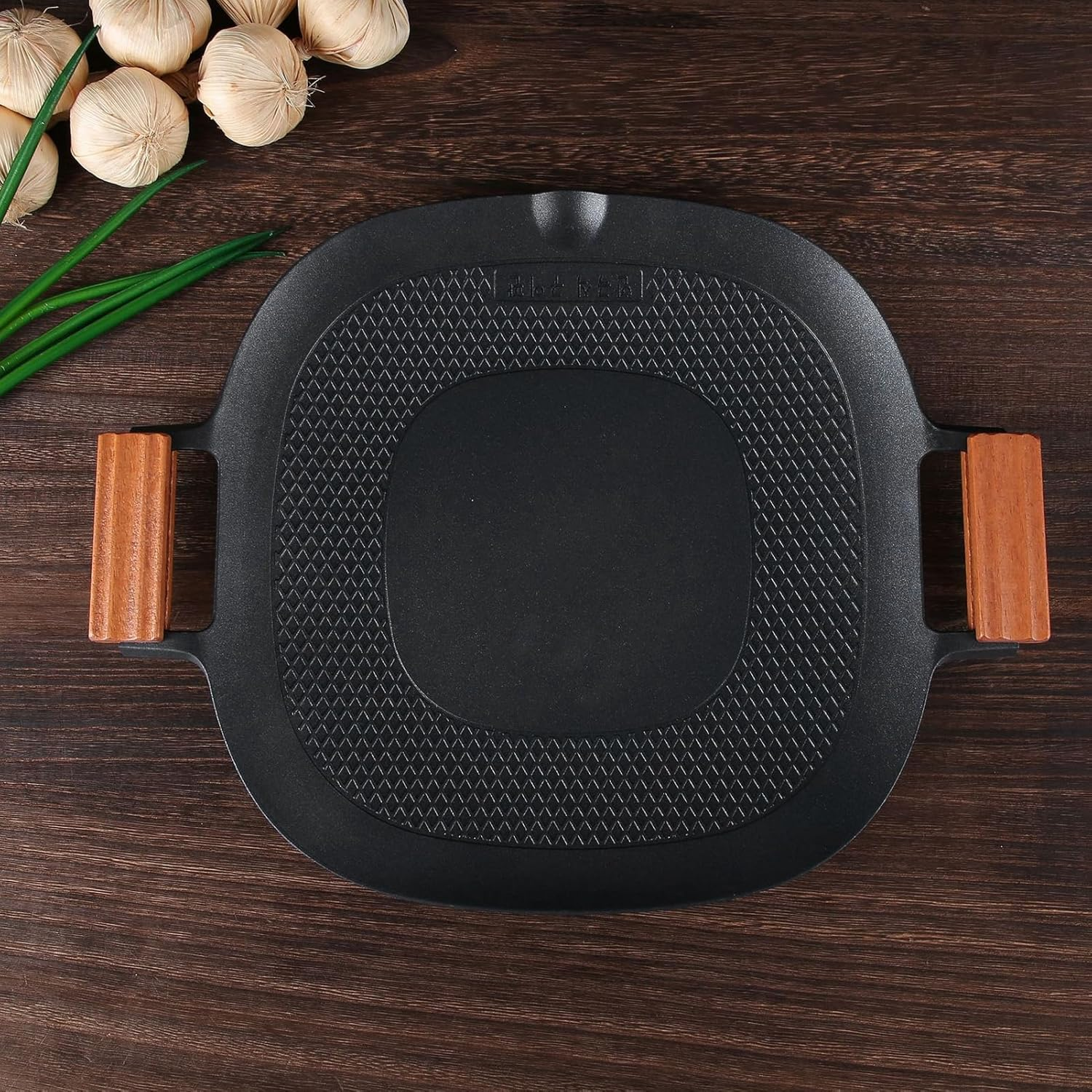 Barbecue Grill Pan, Aluminum Nonstick Stove Top Grill Pan with Pour Spouts Versatile Griddle Fast Heating Smokeless Stovetop BBQ Grill Plate for Indoor Outdoor BBQ Camping image number 5