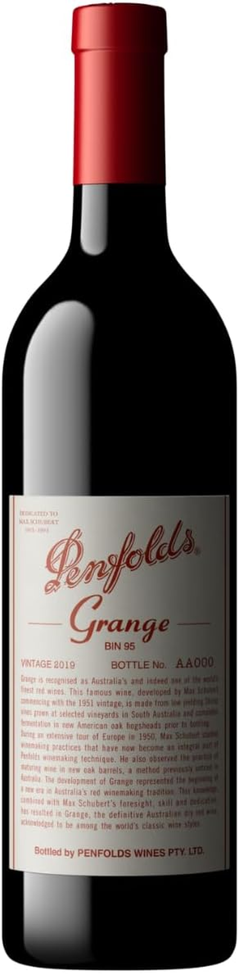 Penfolds Grange Shiraz 2019. 750Ml Bottle