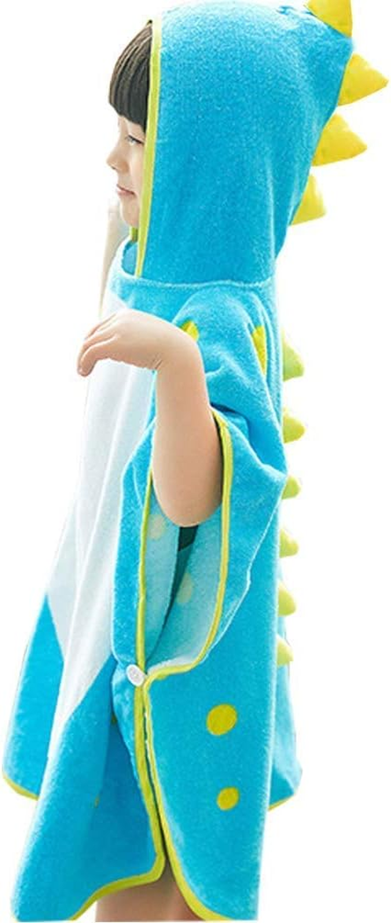 Letuwj Children Hooded Beach Bath Towel Robe 100% Cotton Dinosaur Pattern Swimming Surfing Poncho Sport Robe