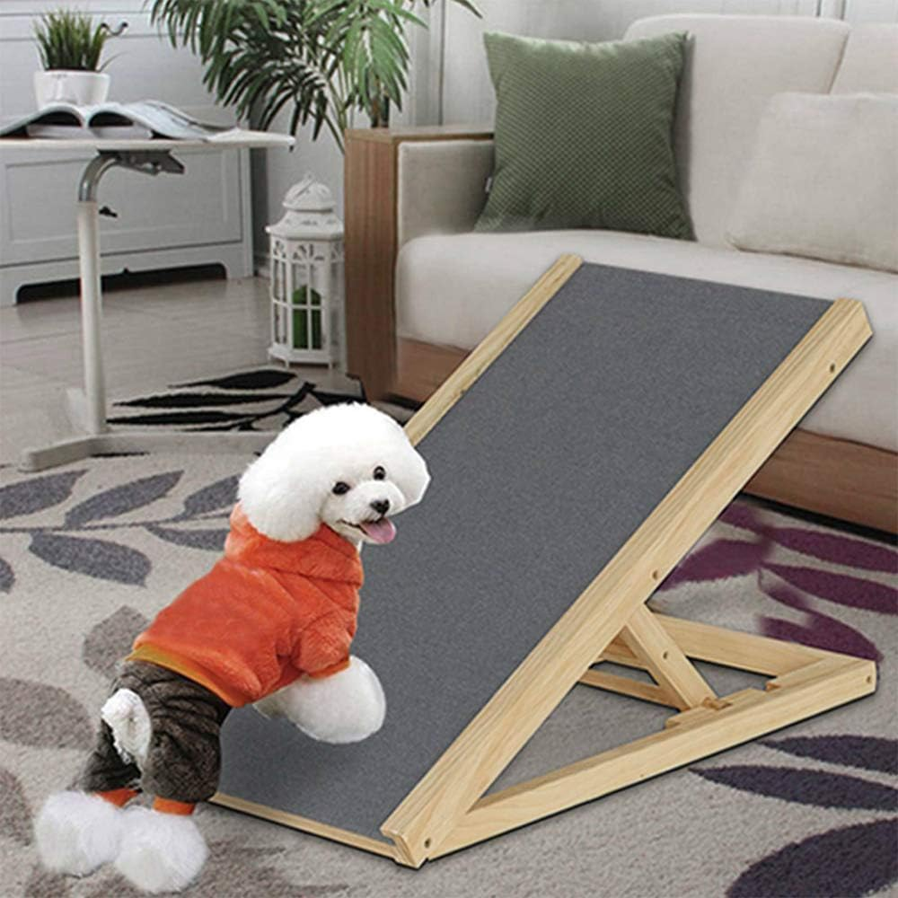 Ramp for Dog, for Cat Stair with Non-Slip Carpet Can Support 150Kg, Adjustable from 30Cm to 40Cm, Fold Ramp for Cars, Bed and Sofa image number 6