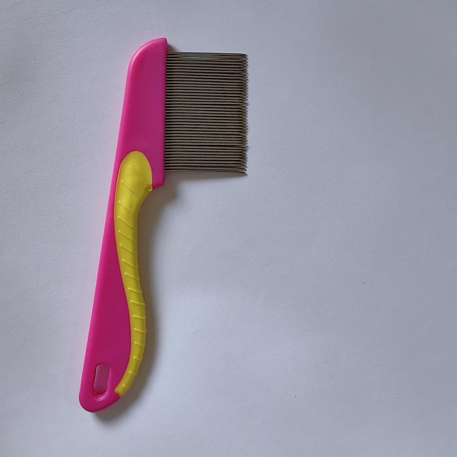 2 Pack Professional Lice Comb Set - Steel Head and Plastic Lice Removal Combs for Children, Adults, Pets, Dogs with Long Thick Hair (Green+Rose Red) image number 2