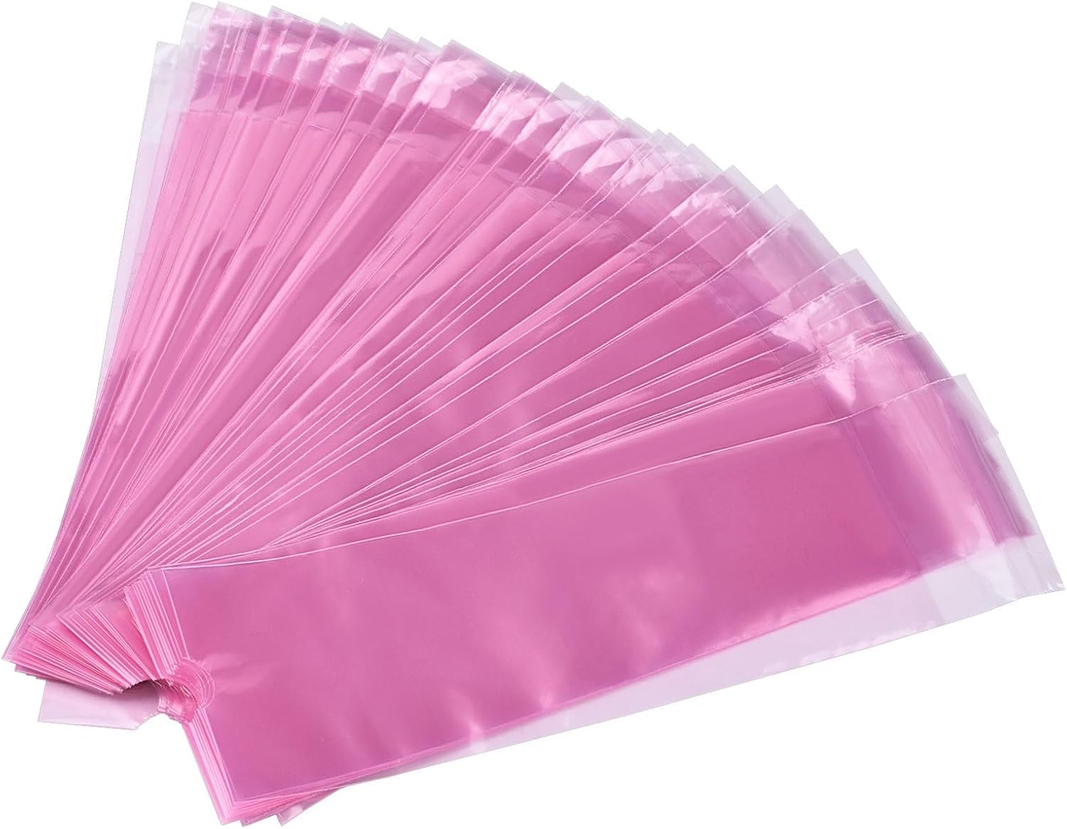 ATOMUS Tattoo Machine Covers with Self-Adhesive Strip 100Pcs 2.5&times;8.6 Inch Sealable Tattoo Pen Covers Bags Sleeves for Cartridge Pen Tattoo Machine Tattoo Supplies & Accessories (Pink)