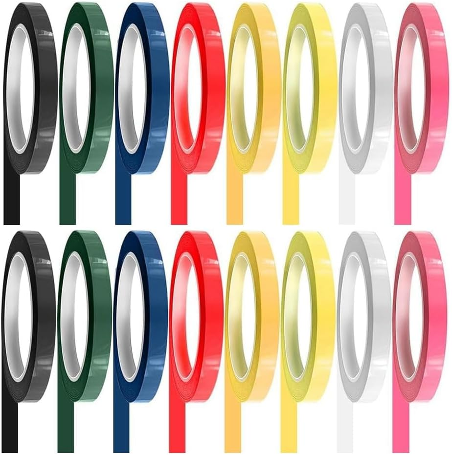 16 Rolls of Autoclave Tape Masking Tape for Instruments Identification, 216 Ft/L X 0.4 In/W Colors Autoclave Tape