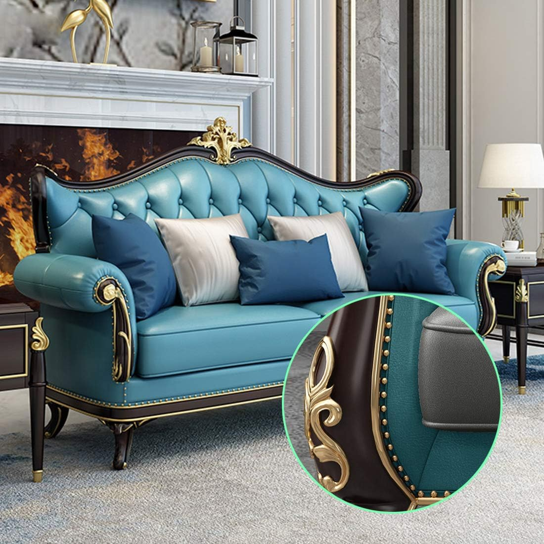 Keadic 300Pcs 7/16" (11Mm) Antique Upholstery Tacks Furniture Nails Pins Kit for Upholstered Furniture Cork Board or DIY Projects - Gold image number 6