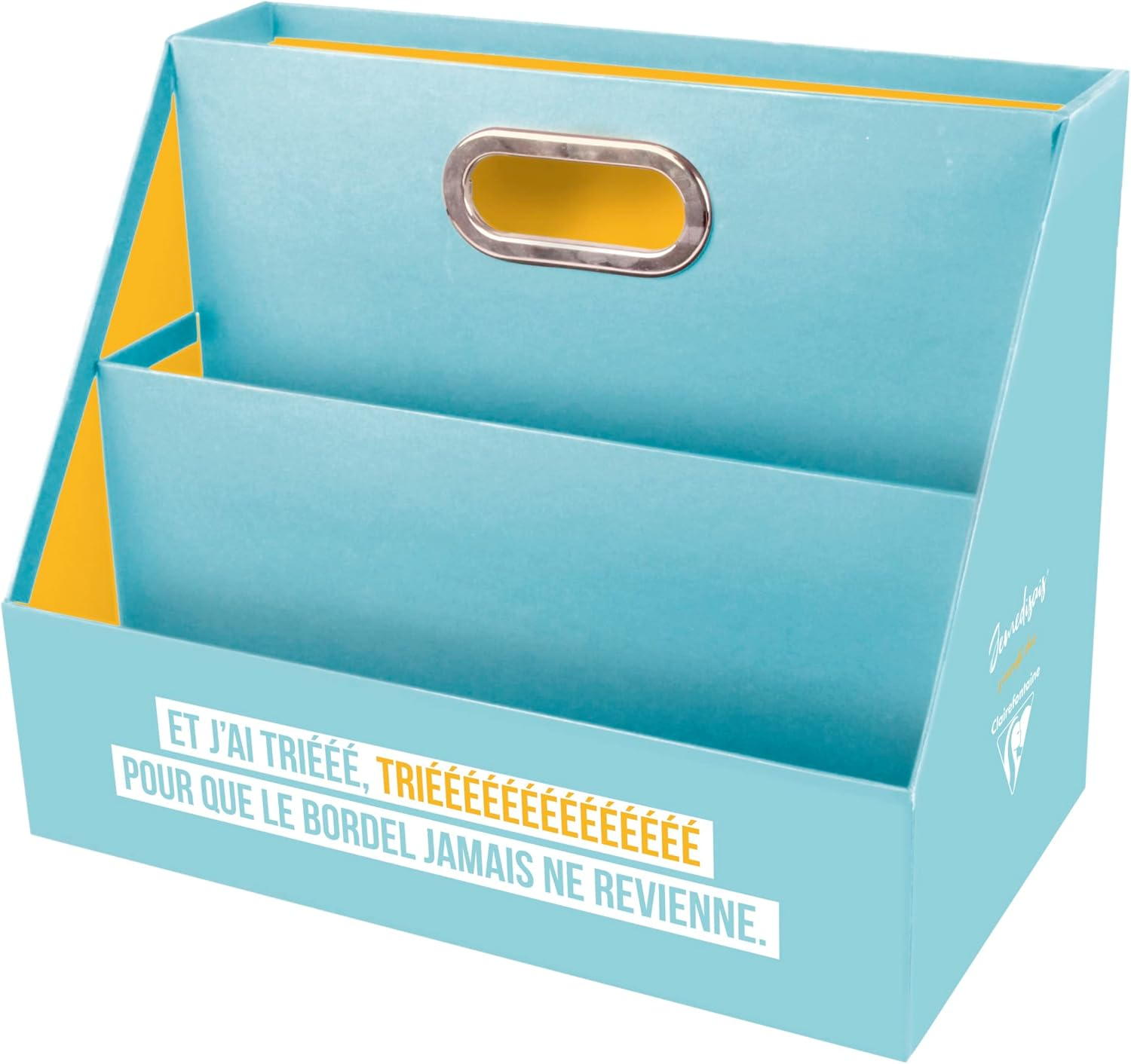 Clairefontaine Flying Spirit 116031C Pencil Box/Organiser 22 X 14 X 19 Cm, Portable and Lightweight, Ideal for Desk, Black, Pack of 1 image number 1