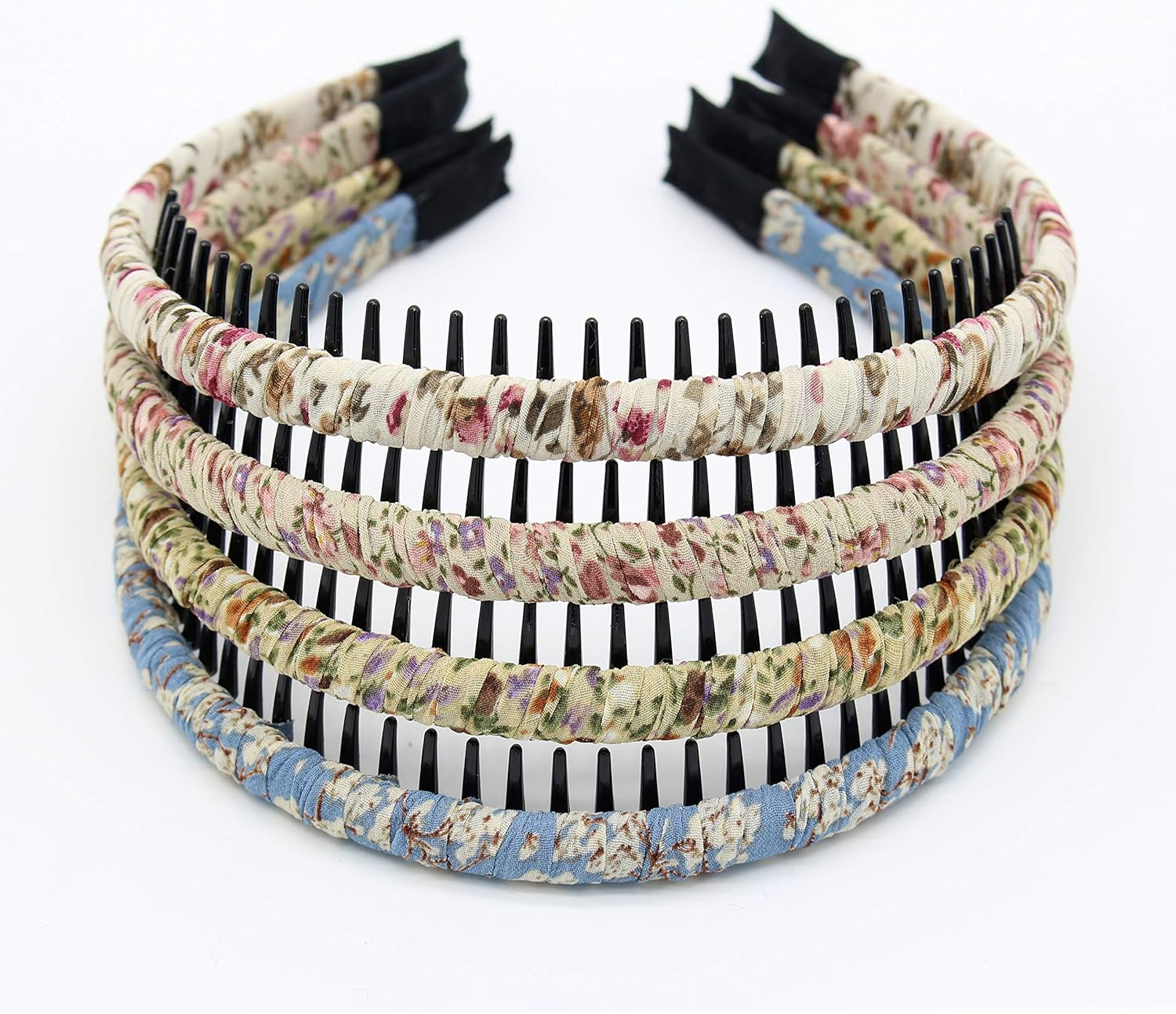 Fashion Hair Accessories Comfy Short Headband Hair Hoop Teeth Comb Hairband Hair Band Non-Slip Headbands for Women Girl(4 Color) - Multi-Colored-001 image number 7