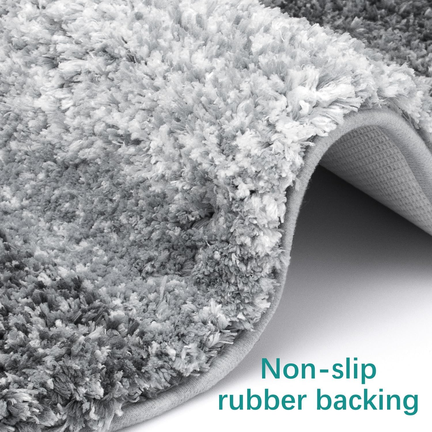 BYUNER Rug Home D&eacute;cor Products Bath Mat Luxury Kitchen Mat Extra Soft Rug Absorbent Bathroom Mat Non-Slip Toilet Mat Plush Bath Rug Machine Wash Dry image number 4