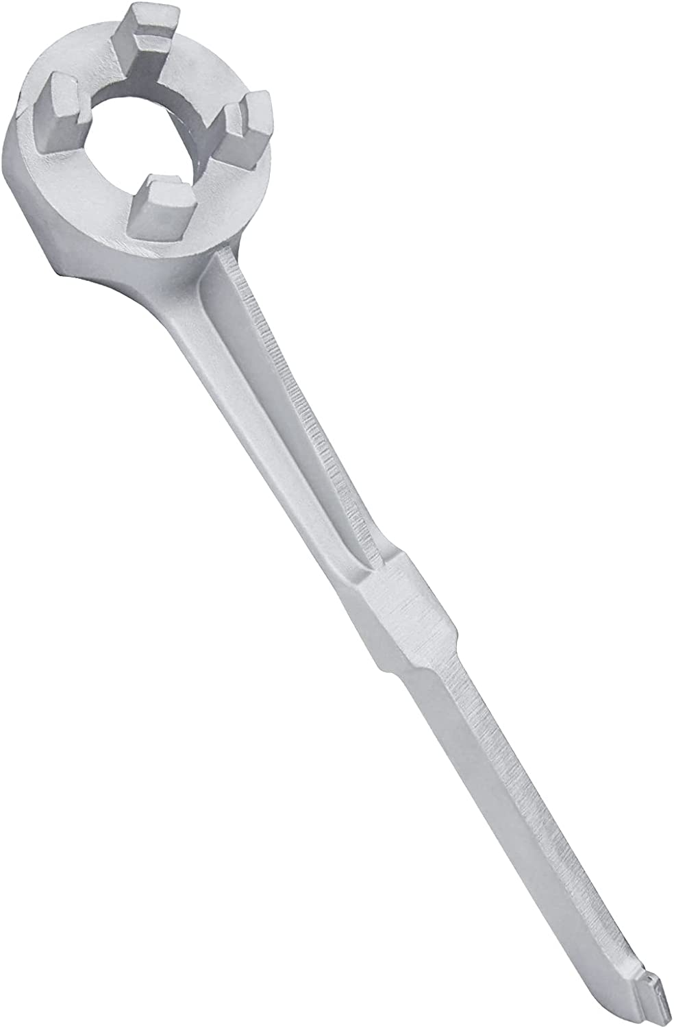 Mellbree Aluminum Bung Wrench - Gallon Drum Opener Tool for 10, 15, 20, 30, 50, 55 Gallon Barrels - Fits 2 Inch and 3/4 Inch Bung Caps image number 5