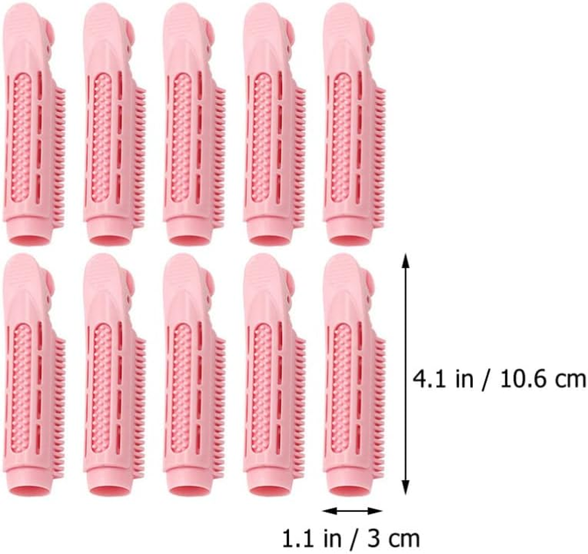 Lurrose Curly Hair Styling Tools Instant Hair Volumizing Clip Volumizing Hair Root Clip Roller DIY Hair Curlers Natural Fluffy Hair Clip for Women, 10Pcs Hair Styling Tools image number 2
