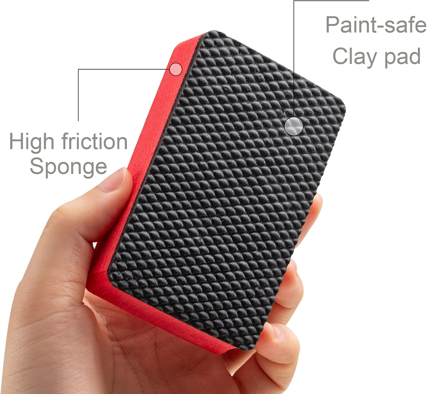 8PCS Clay Bar Sponge, Fine Grade Auto Detailing,Magic Car Pad Block Cleaning, Wax Polish Pad Tool, Kitchen Cleaning Sponge Home Cleaner, Reusable and Washable image number 1