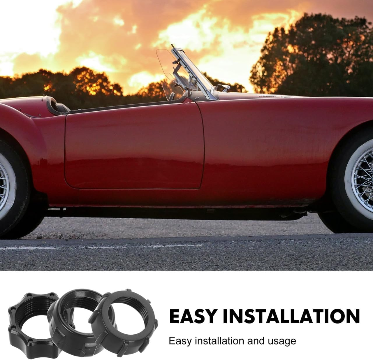 Mobestech 15Pcs Ball-Joint Fixed Adapter Tightening Ring Car Mount Screw-On Head Bracket Phone Holder Nut Wireless Charging Accessory for Secure Installation image number 6