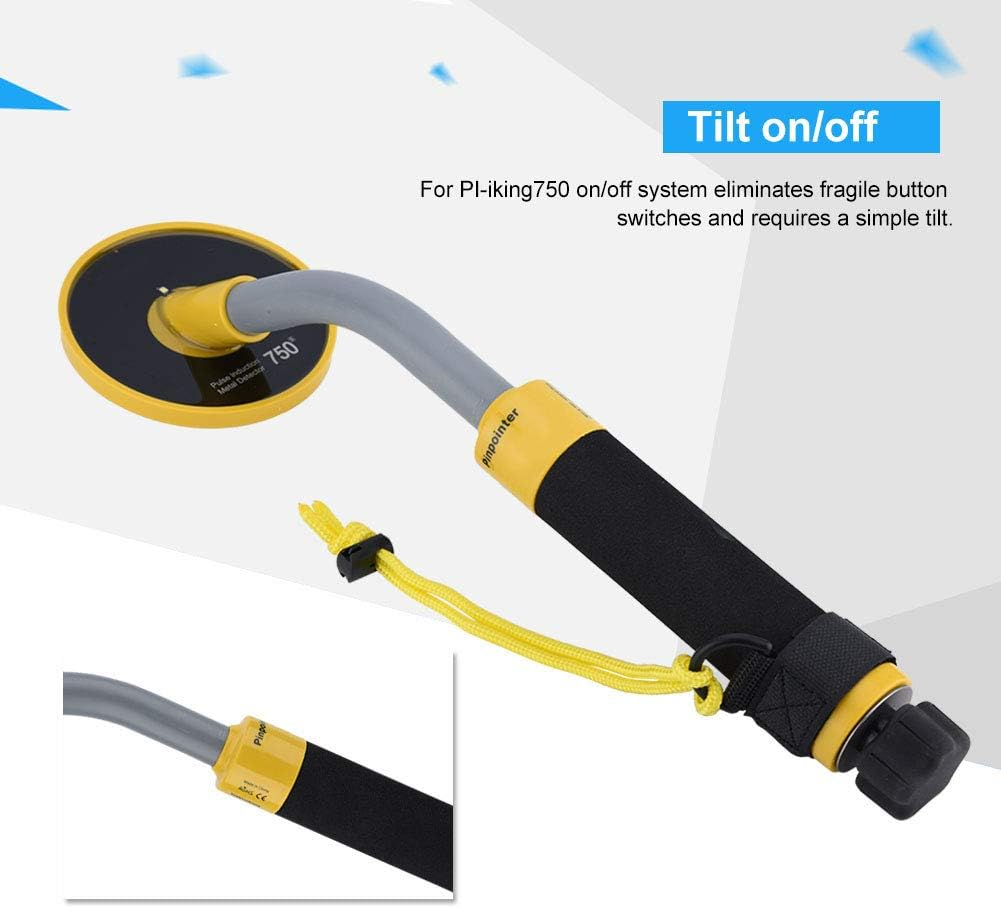 Handheld Metal Treasure Detector, PI750 Underground Metal Treasure Finder Exploration Tool, Waterproof Outdoor Search Coil Metal Detector for Gold Silver Copper image number 4