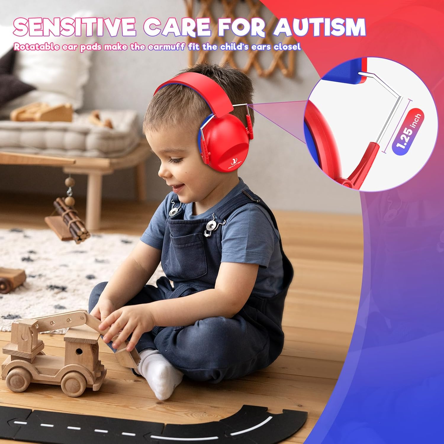 RIIKUNTEK Kids Ear Protection Noise Cancelling Earmuffs