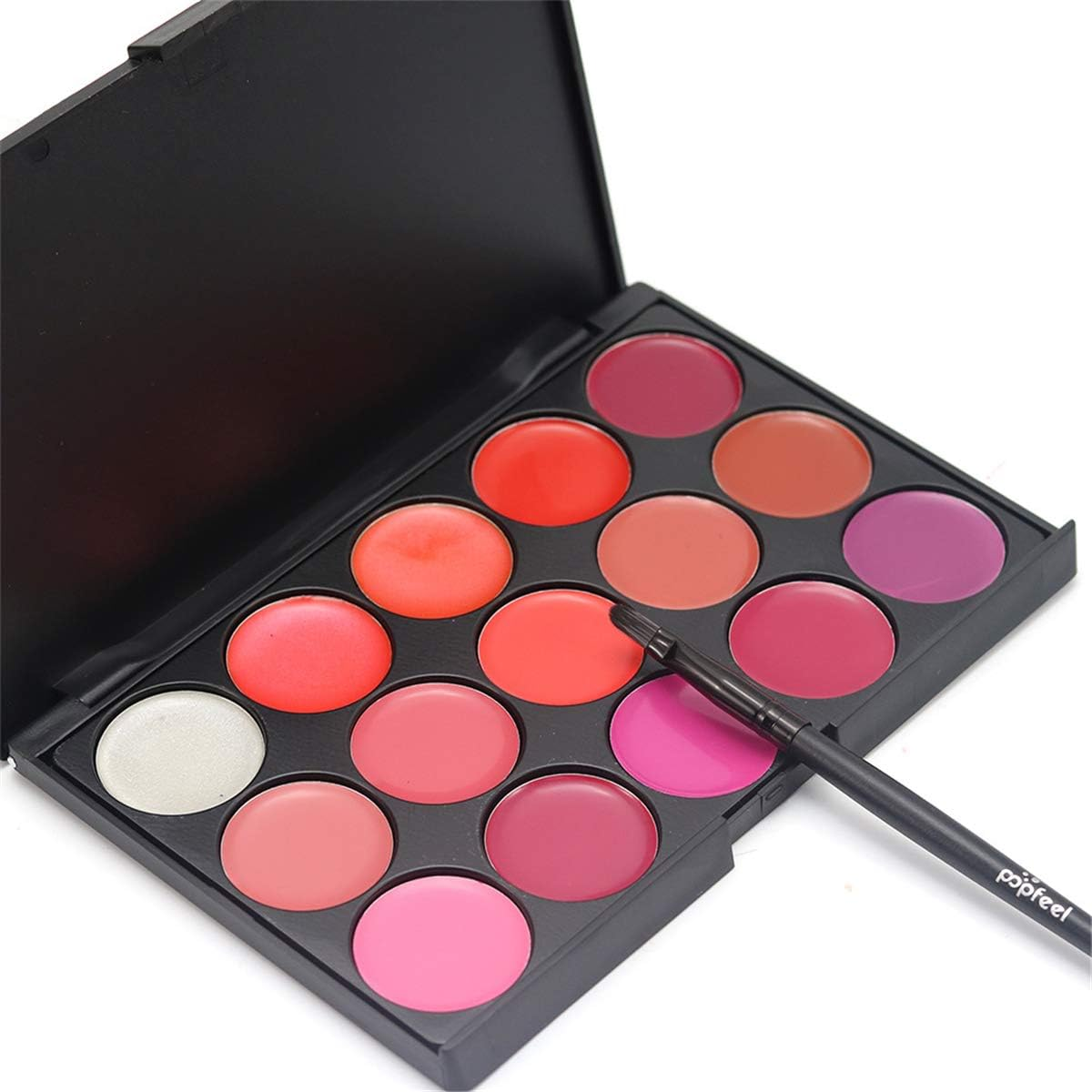 Pro 15 Colours Cream Lip Gloss Makeup Palette Cosemetic Contouring Kit - Ideal for Professional and Daily Use image number 5