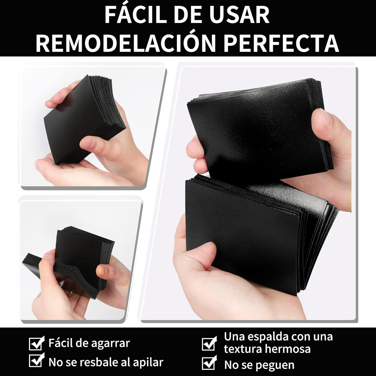 Black MTG Card Sleeves 200 Pack, Standard Card Sleeves Sturdy MTG Matte Back Finish, Perfect Shuffling - Protect All Your Trading Collectible Cards, Never Tear 66X91Mm image number 4