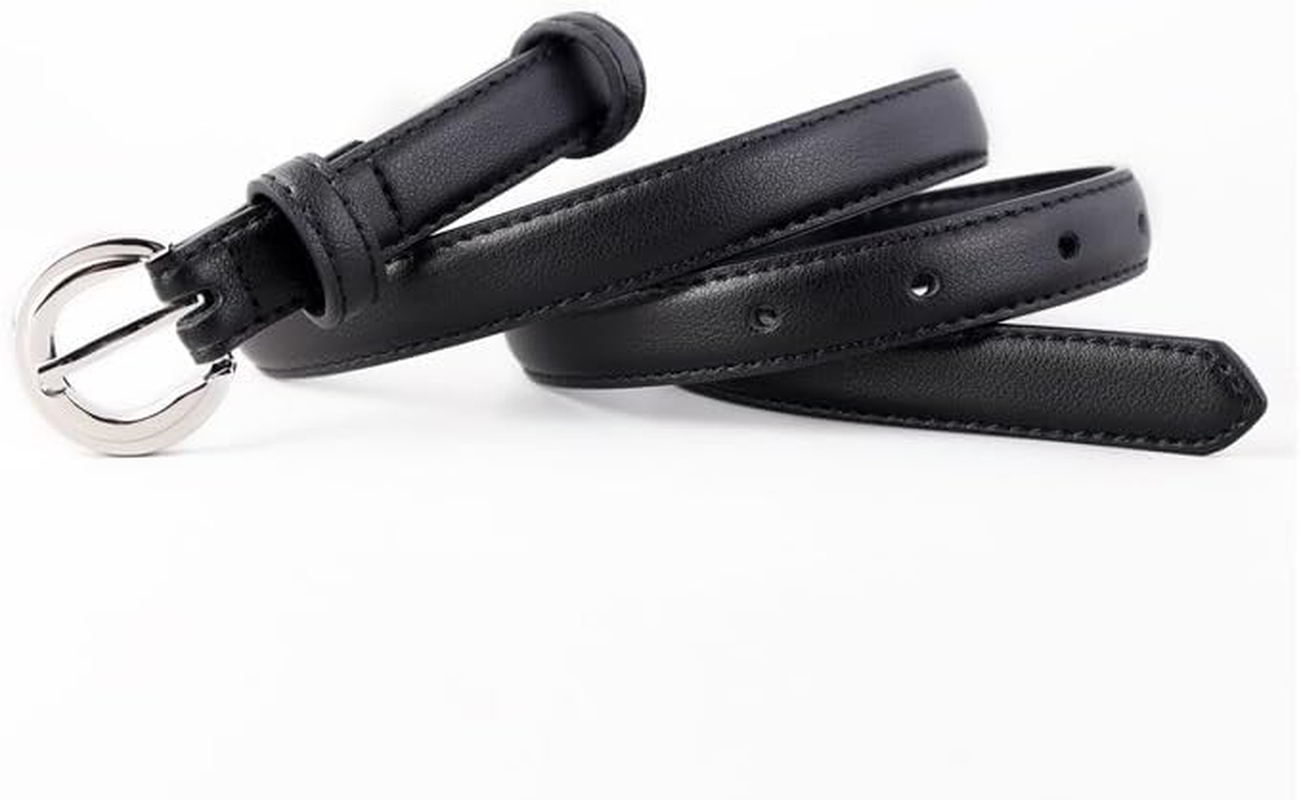 Silver Buckle Belt for Women Belt for Jeans Pants image number 4