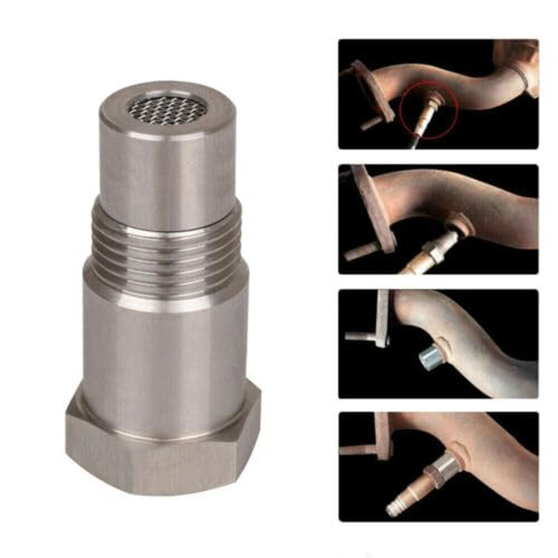 TOOLSAGE 2Pcs Oxygen O2 Sensor Spacer Adapter Catalytic Converter Fix Check Engine Light Adapter Accessories image number 3