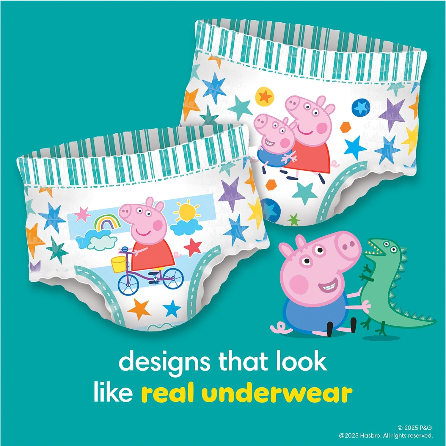 Pampers Easy Ups Pull on Disposable Potty Training Underwear for Girls, Size 6 (4T-5T), 100 Count, Enormous Pack image number 5