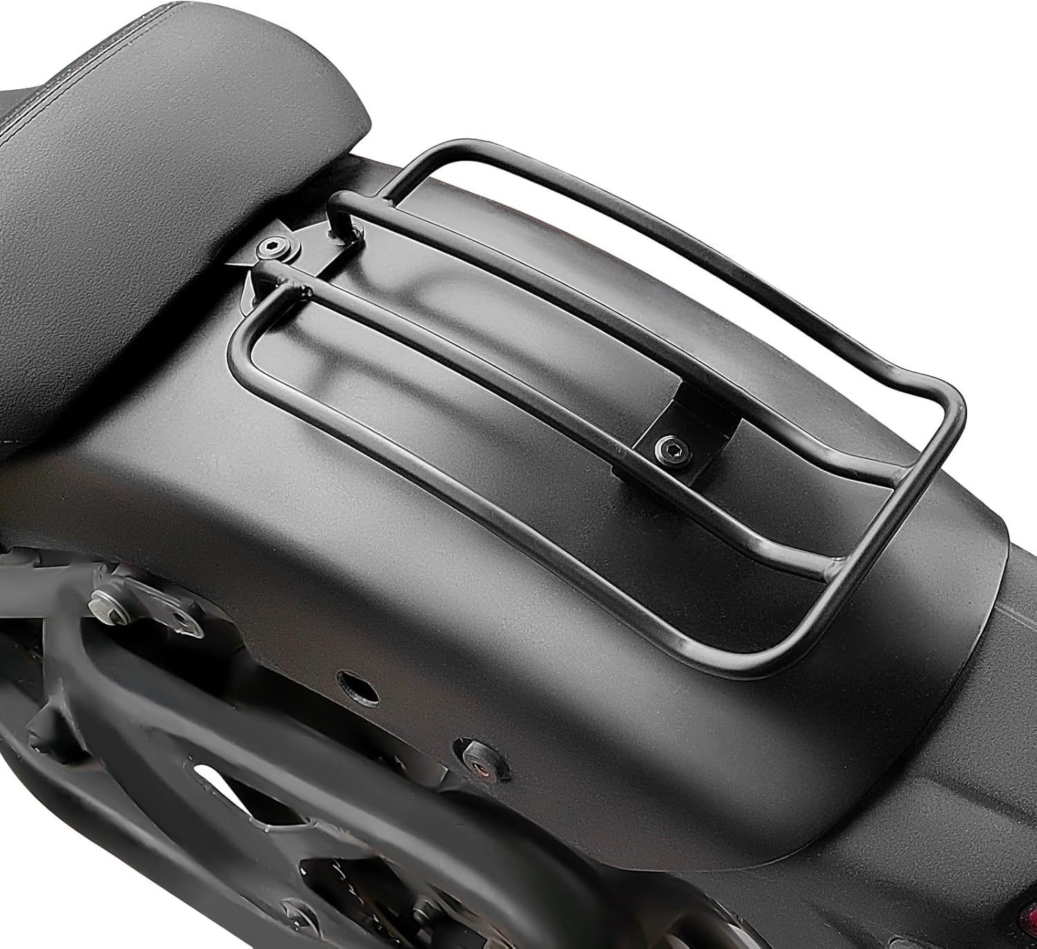 Rear Fender Solo Luggage Rack Exact Fit for Kawasaki Vulcan S VN650 Cafe ABS 2015-2024, Matte Black Powder Coated Finish