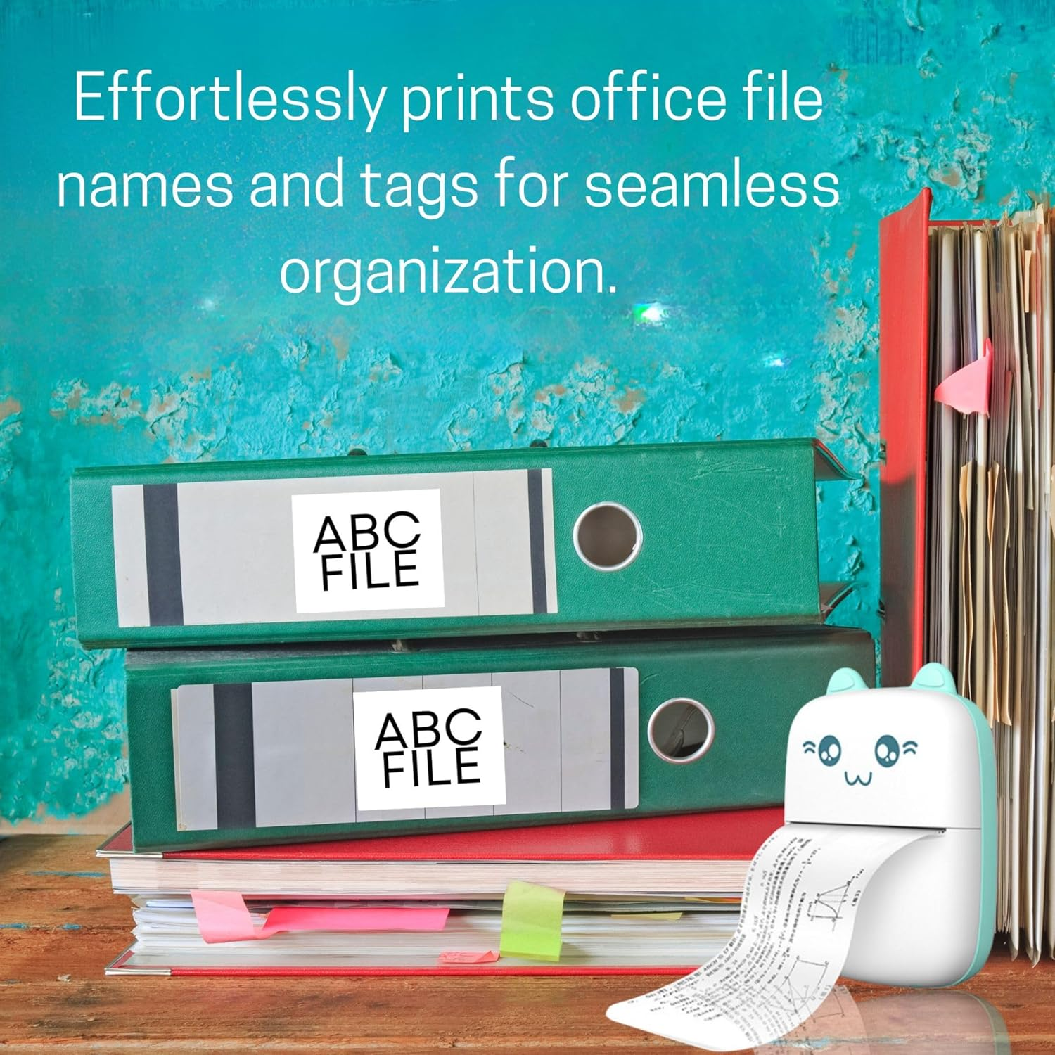 Mini Label Maker - Portable Bluetooth Label Printer with Tape - Compact & Rechargeable for Home, Office, and Organization - Easy-To-Use Smart Label Maker for Storage and Crafting image number 4