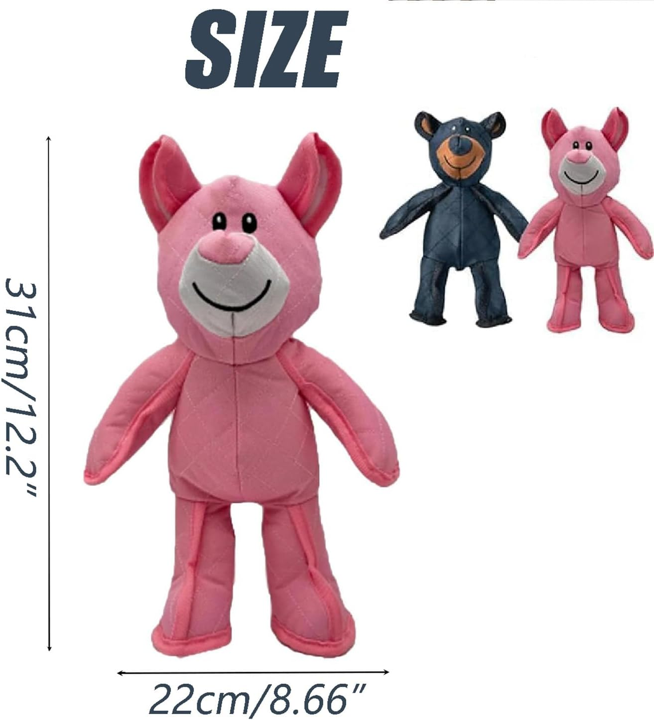 Oxford Cloth Durable Dog Toy Bear for Large Dogs, Heavy Duty Chew Proof Plush Puppy Toy, Interactive Durable Chew Toy for Aggressive Chewers image number 3