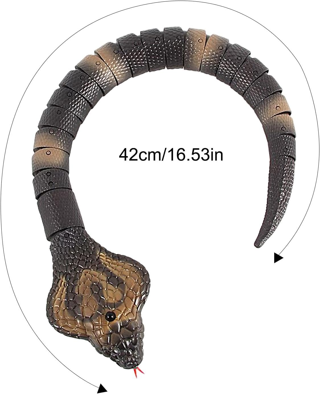 Remote Control Snake Cat Toy, Electric Cobra Cat Toy, Realistic Snake Toy, Smart Sensor Cat Toy, Obstacle Avoidance Toy, Interactive Cat Toy, Remote Control Cobra, Realistic Cat Play Toy, Double Funct image number 5