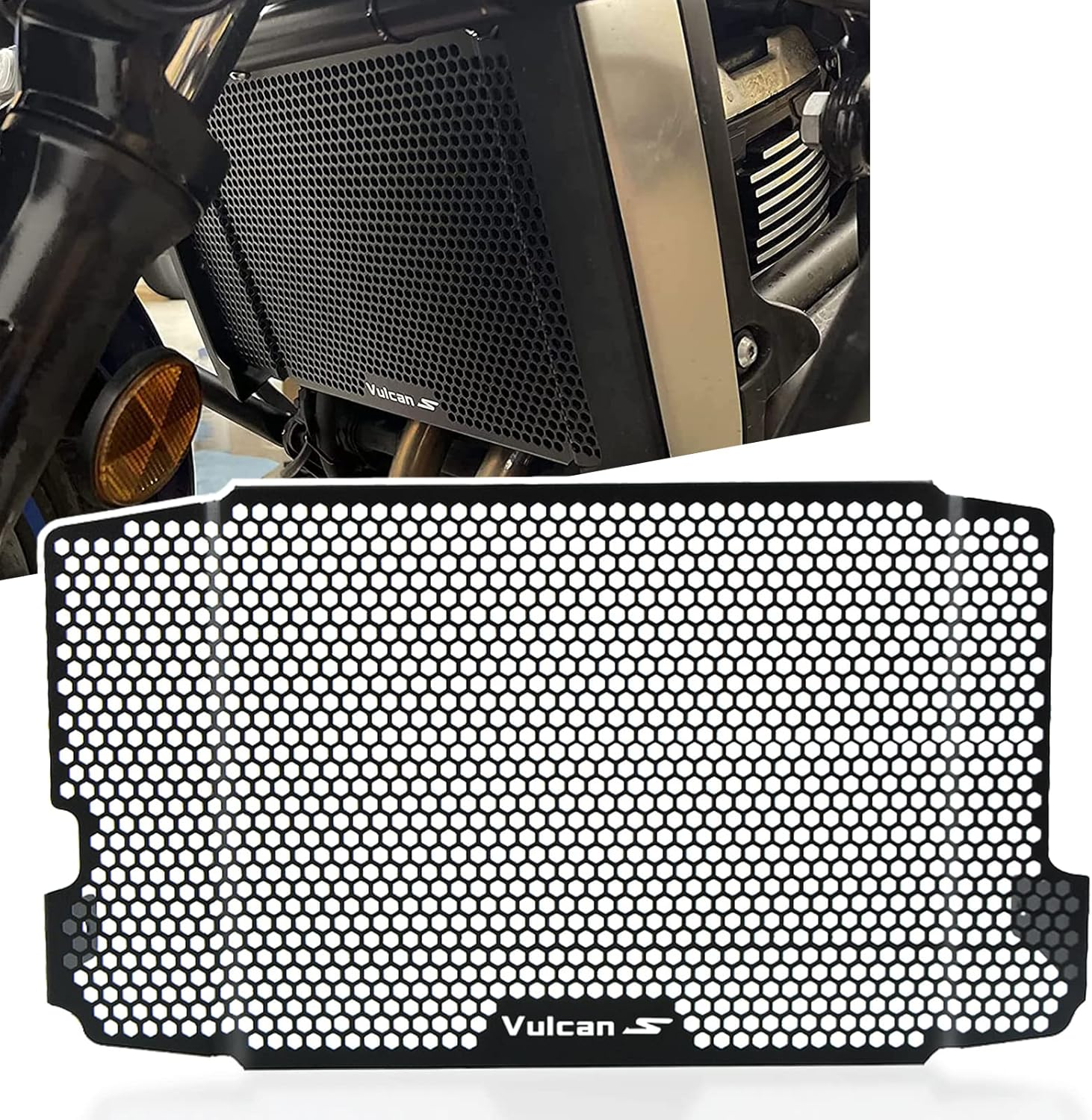 Motorcycle Radiator Grille Guard Protective Cover Compatible with Vulcan S 2015-2021 Vulcan S SE 2017 Vulcan S Performance 2021-2022 Vulcan S Cafe/Sport 2018-2020 image number 3