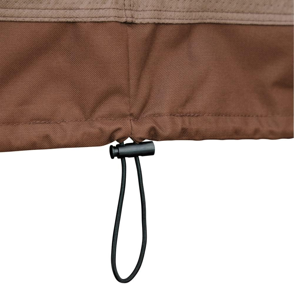 Duck Covers Ultimate Waterproof Rectangular/Oval Patio Table with Chairs Cover, 138 Inch image number 3