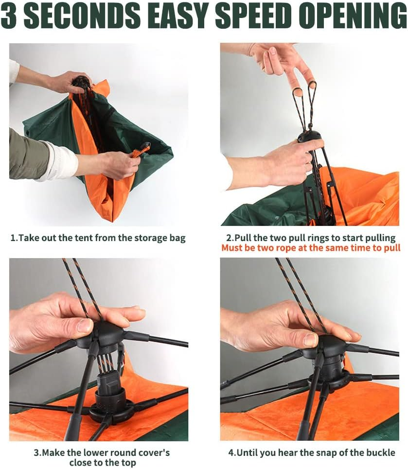 LIFEBEA Pet Tent for Dogs & Cats - Portable, 31-Inch-Wide X 24.4-Inch-Tall Cat and Puppy Dog Playpen - Indoor or Outdoor Pen for Small, Medium Pets-Orange image number 1