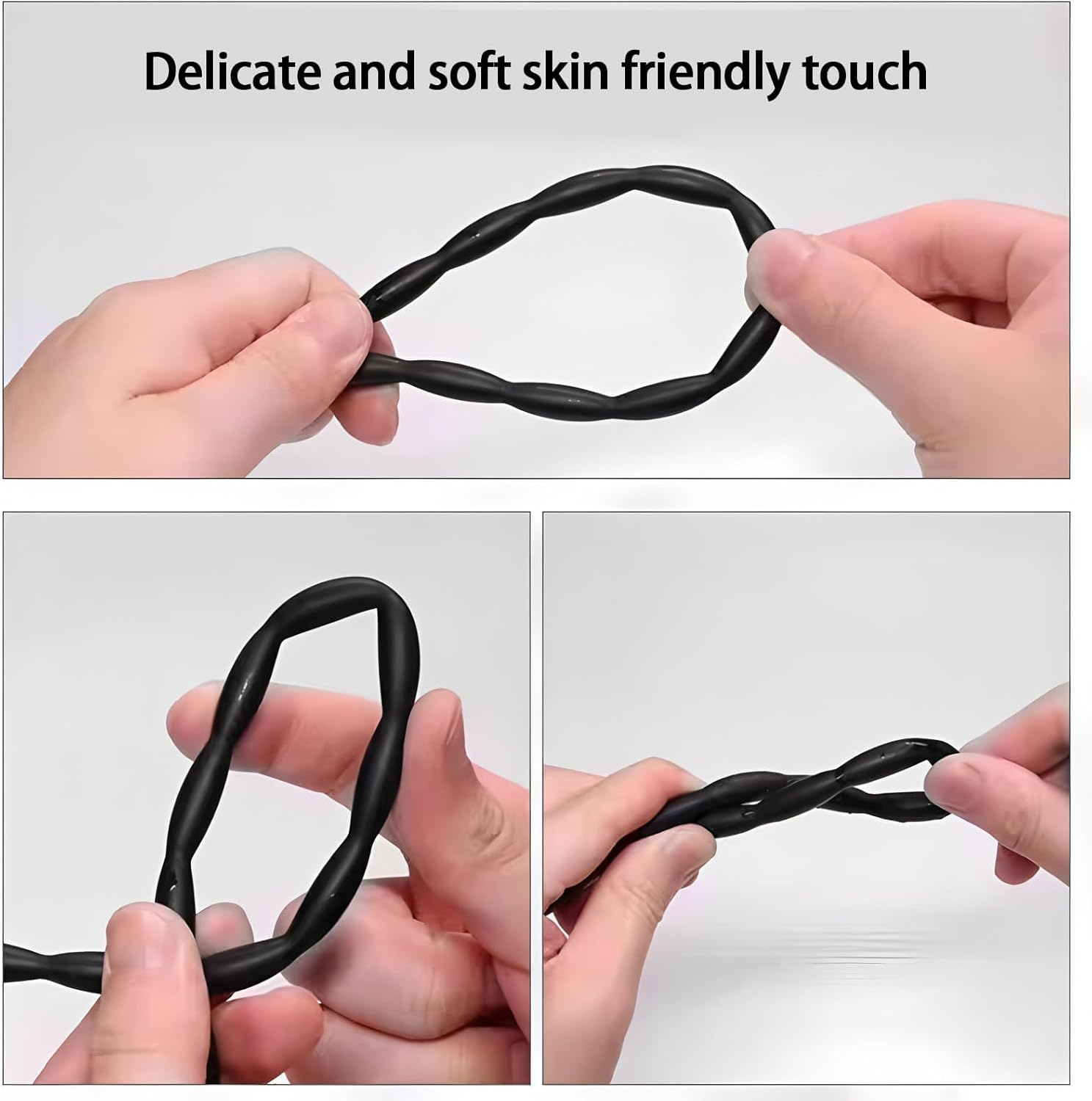 Mineens Silicone Urethral Dilator Set for Men - 8 Pcs Penis Sounding Trainer Kit with Urethral Tube, Cock Expansion Plug, Threaded Design for Stimulation & Masturbation (FDA Silicone) image number 6