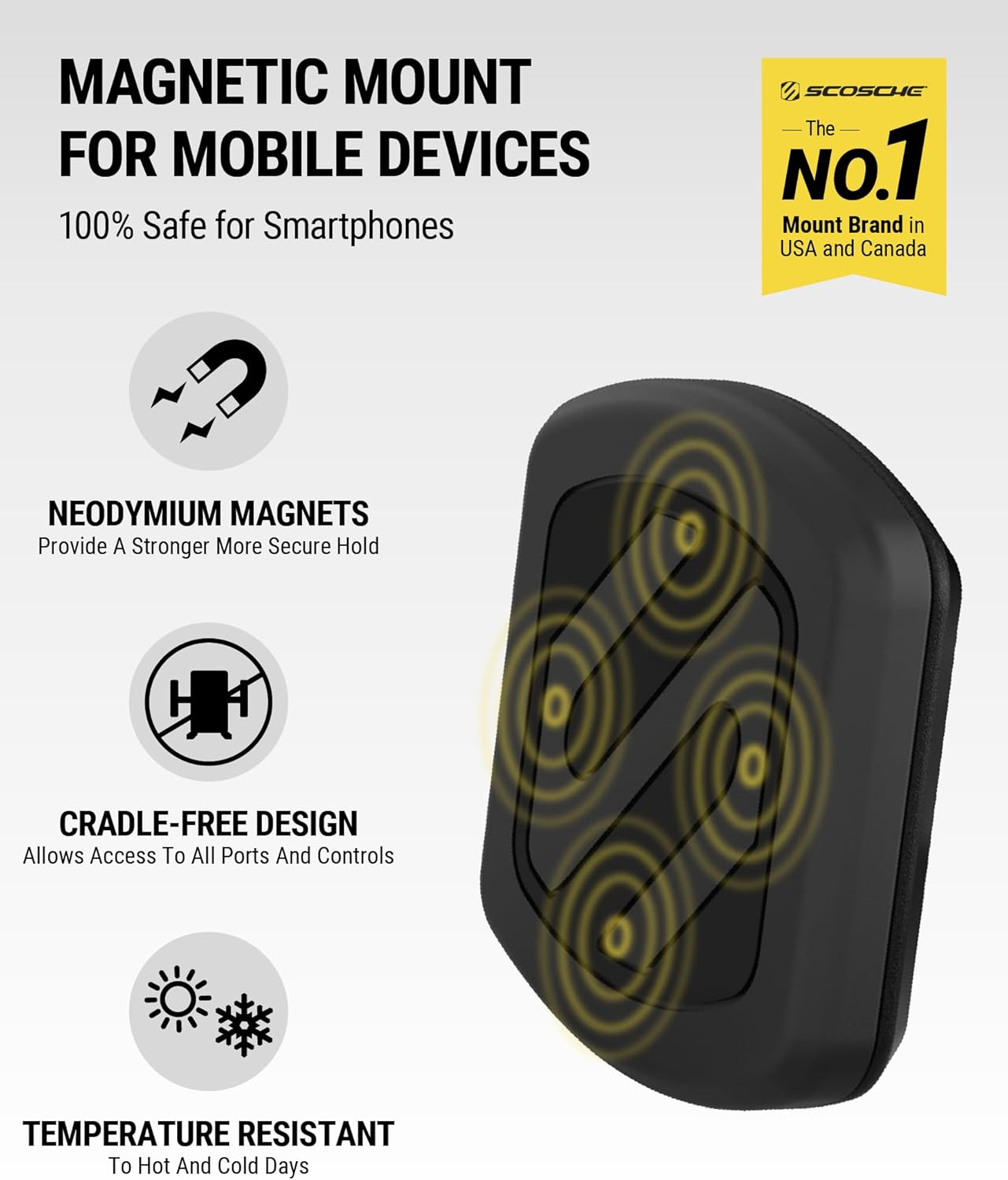 Scosche MAGDMB Magicmount Magnetic Dash Mount for Mobile Devices image number 2