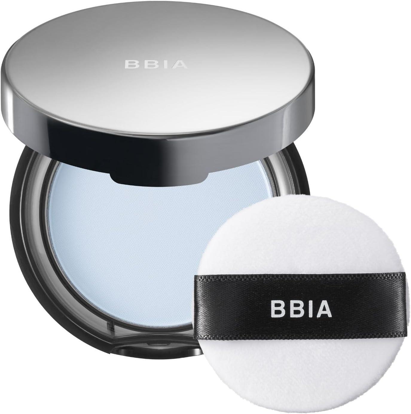 BBIA EAU Powder Pact - 4 Colors (02 COOL BLUE, Pack of 1)