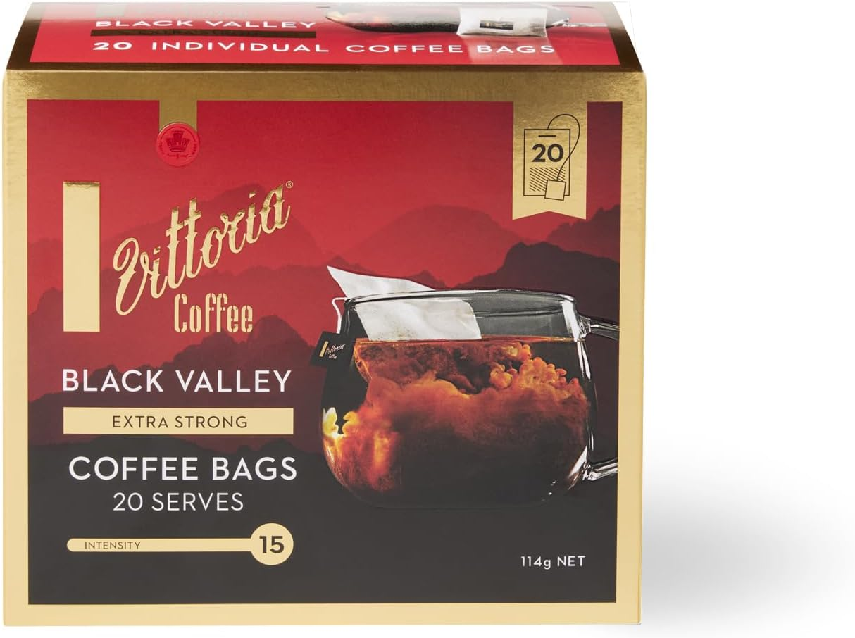 Vittoria Coffee Black Valley Coffee Bags (Case of 4)