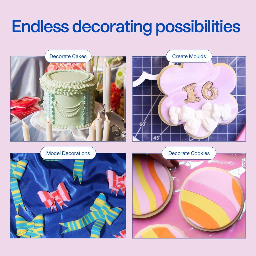 Colour Mill Decorators Dough Premium Ready to Roll Fondant Green 250G image number 6