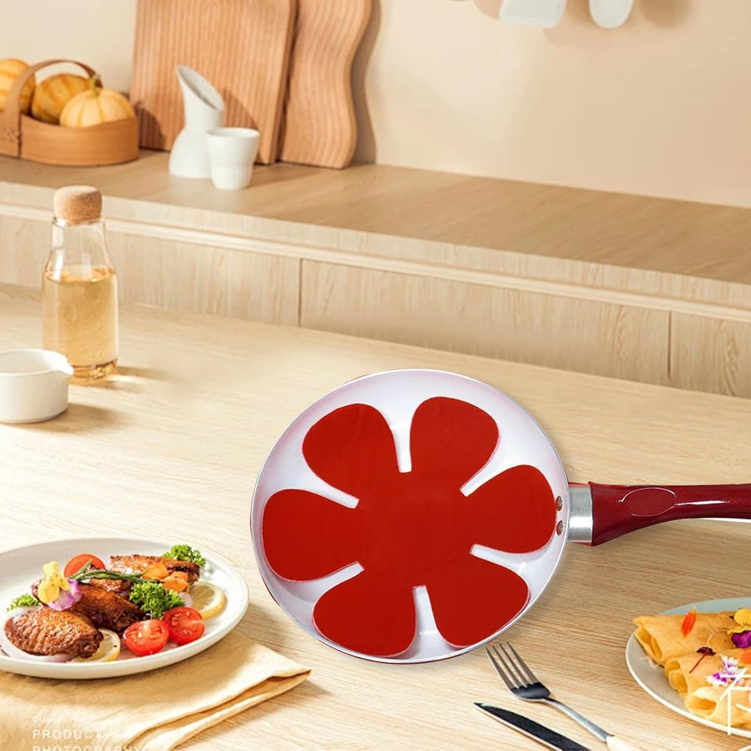 Pot and Pan Protectors, 12Pcs Felt Pan Separators Pads 3 Different Sizes Cookware Protector Set Lightweight Pot Separators Protectors for Stacking and Protecting Your Cookware image number 1