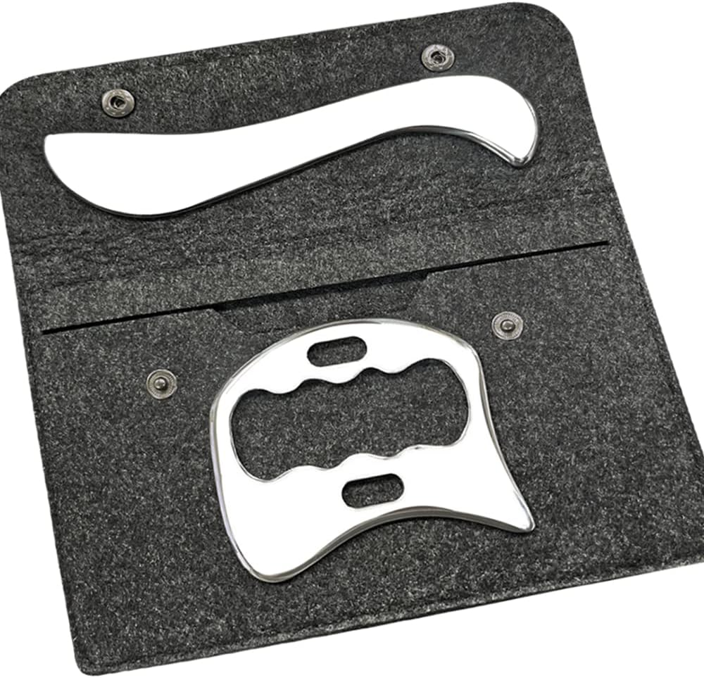 Feelfree Sport Stainless Steel Gua Sha Scraping Massage Tool-Muscle Scraper - Soft Tissue Mobilization,Physical Therapy for Back, Legs, Arms image number 3