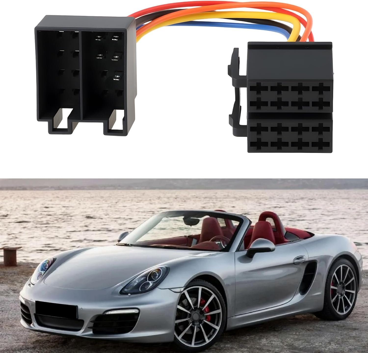 Car Radio Amplified System to RCA Harness Adapter CT20PO02 Compatible with Porsche Boxster 1997-2002