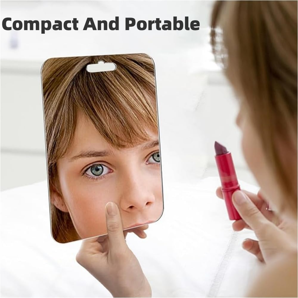 HIDOSNG Shower Mirror anti Fog 25 * 18CM Extra Large Fogless Shower Mirror with 2 Steel Razor Hooks&Updated Fogless Tech PET Film image number 4