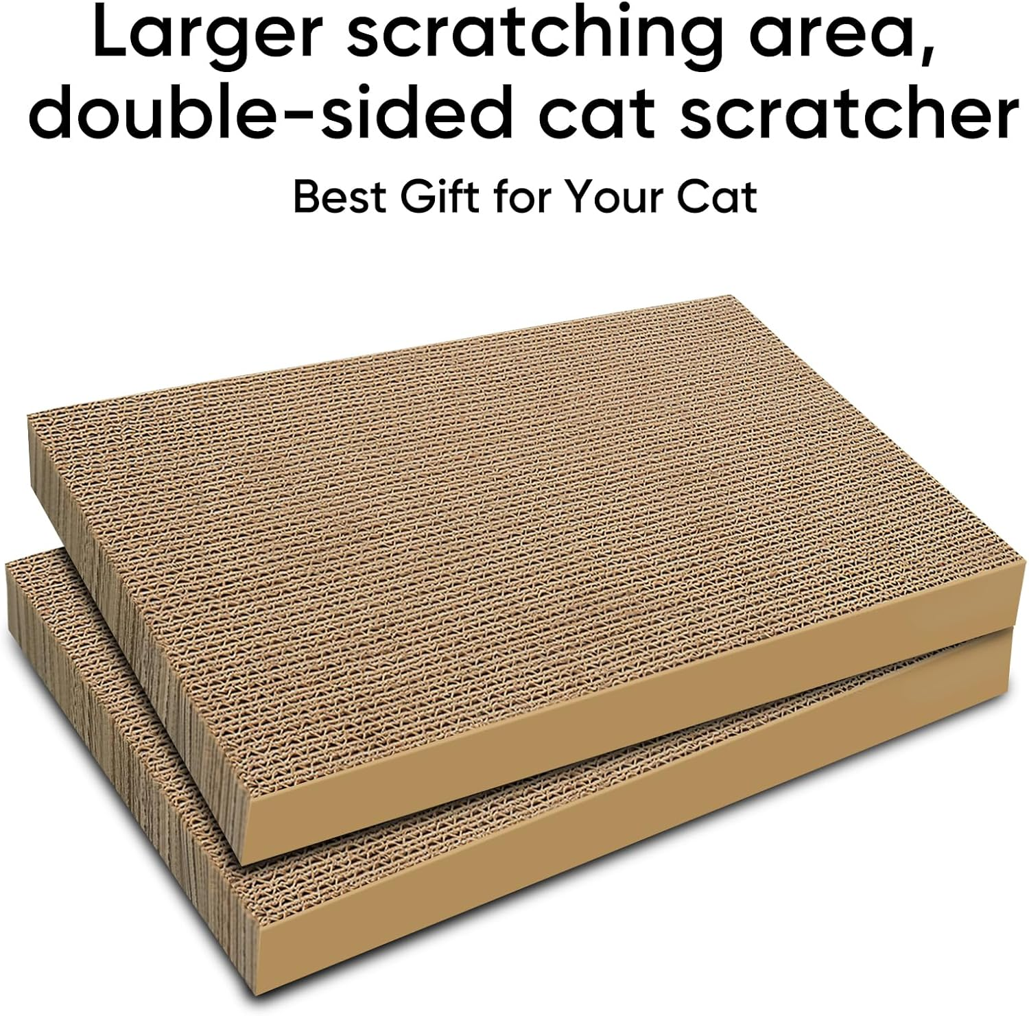 AGYM Cat Scratchers 6 Packs Refill Cat Scratching Pad Cardboard for Indoor Cats and Kitten, Large Size Cat Scratch Pad Board Easy for Cats to Scratch image number 5