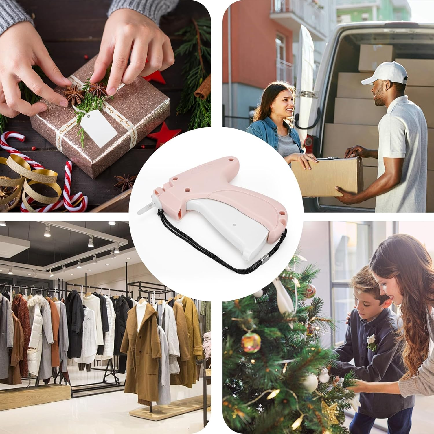 Forpmon Stitch Gun for Clothes, 5 Needle Handheld Stitch Gun Quick Clothing Fixer, Mini Sewing Kit, Micro Tagging Gun, 1000 Black Fasteners & 1000 White Fasteners, for Sewing, Hemming, Quilting image number 5