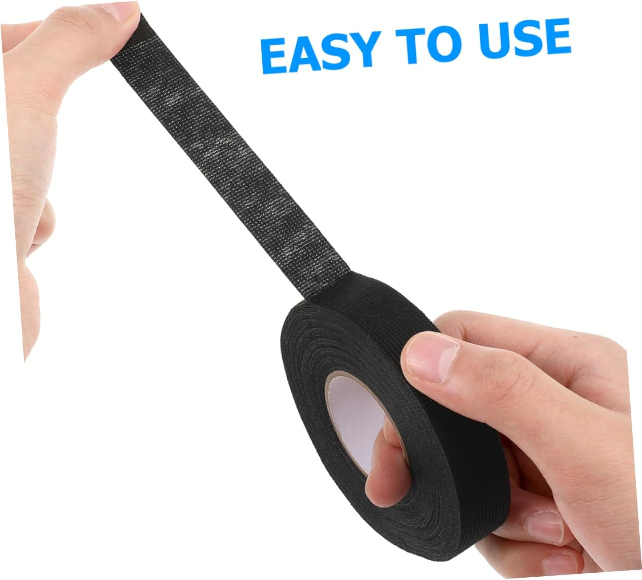 Yardenfun 2 Rolls High Temperature Resistant Tape for Car Audio Automotive Cloth Tape Adhesive Black Wire Harness Wrapping for Wire Management for Sound Proofing
